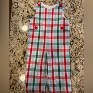 Kids Plaid Matching Set - Red, Green, White